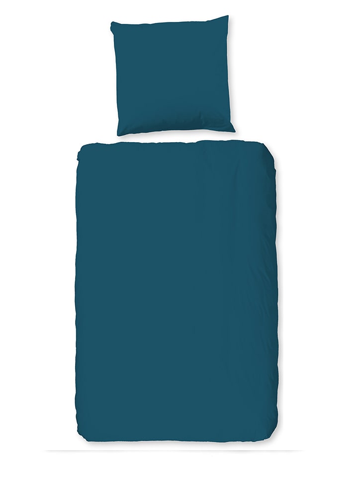 Pure Komplet pościeli w kolorze morskim z mikrofibry rozmiar: 155x220 cm