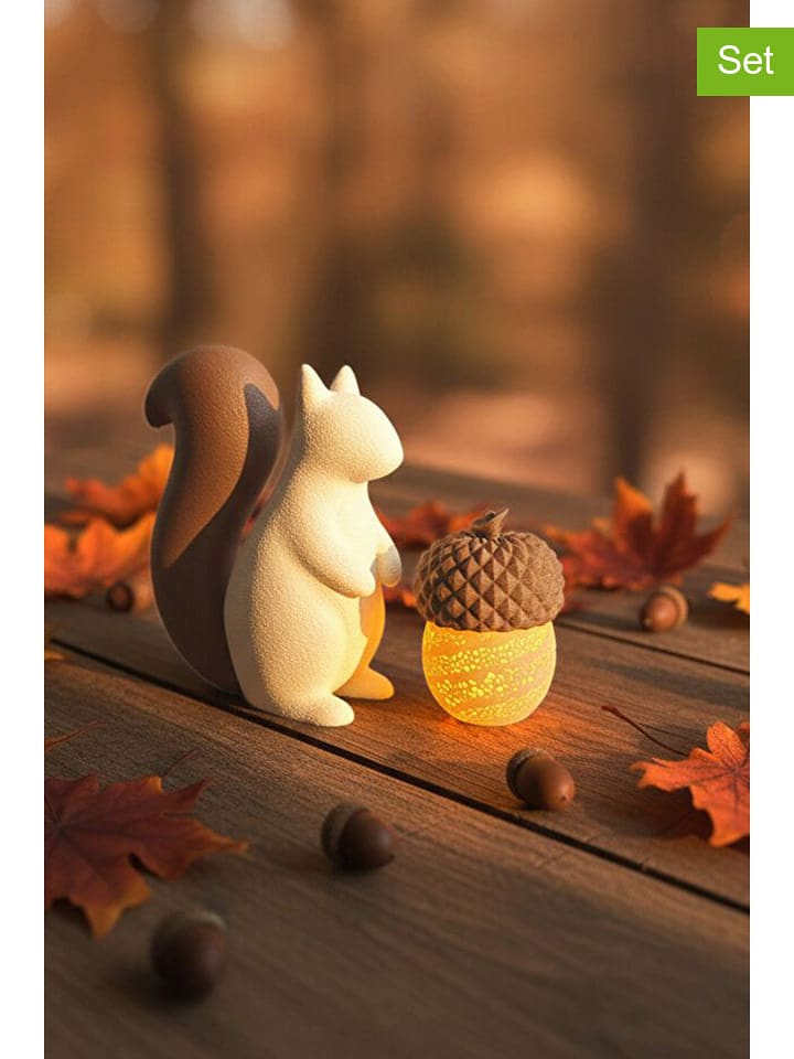 ABERTO DESIGN 2-częściowy zestaw w kolorze kremowo-brązowym rozmiar: onesize