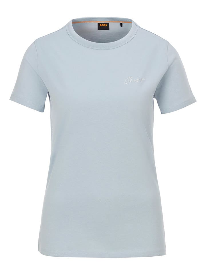 BOSS Orange Koszulka w kolorze błękitnym rozmiar: M