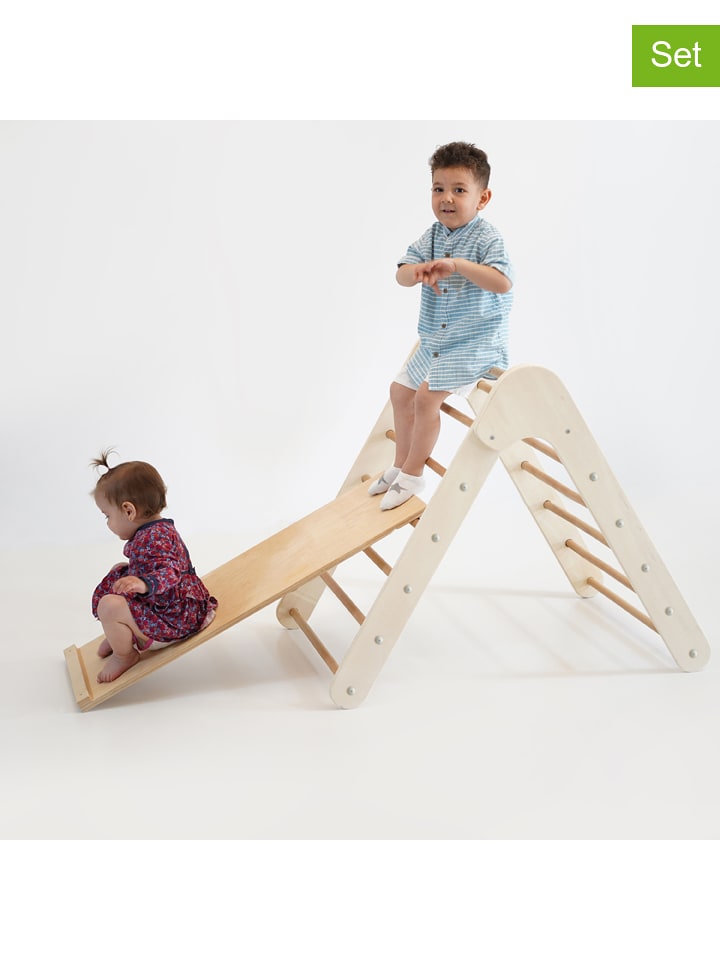 Woody Kids Drabinka z platformą - 65 x 65 x 85 cm - 3+ rozmiar: onesize