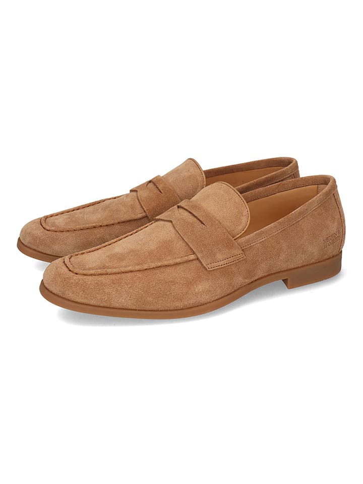 MELVIN & HAMILTON Skórzane mokasyny "Corentin 3" w kolorze beżowym rozmiar: 40