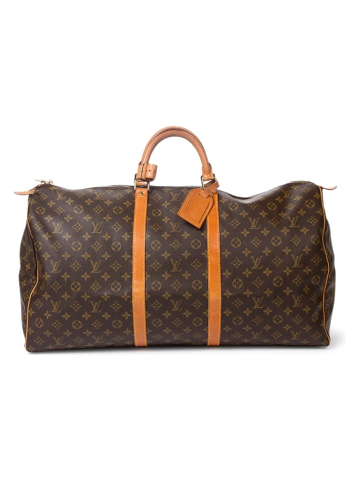 Louis Vuitton Torba podróżna "Keepall" w kolorze ciemnobrązowym - 60 x 26 x 31 cm rozmiar: onesize