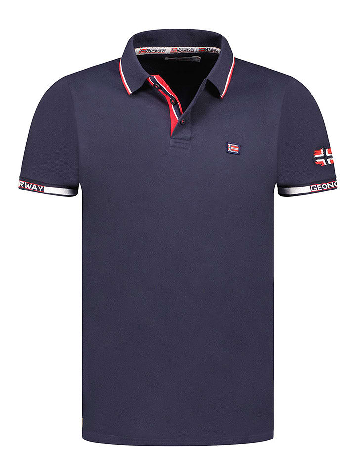 Geographical Norway Koszulka polo "Kauge" w kolorze granatowym rozmiar: S