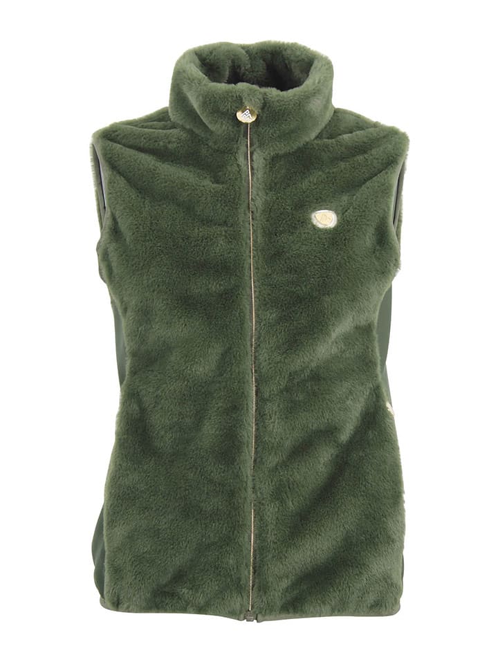 Peak Mountain Kamizelka polarowa "Avril" w kolorze khaki rozmiar: XL