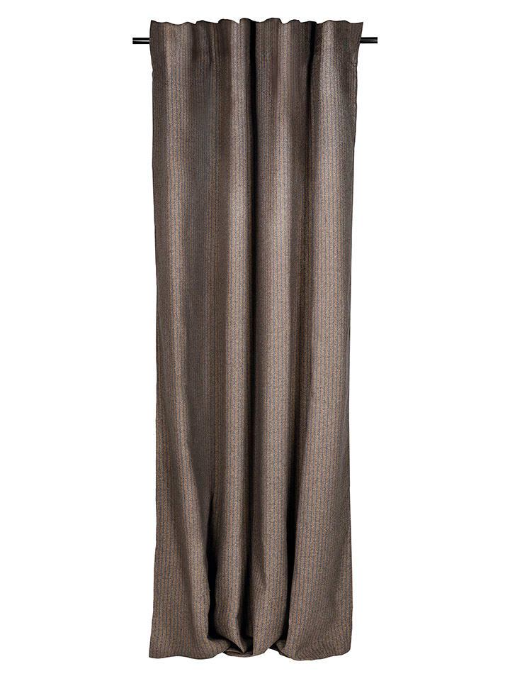 ESPRIT Zasłona "Fun" w kolorze niebiesko-brązowym ze szlufkami rozmiar: 130x250 cm