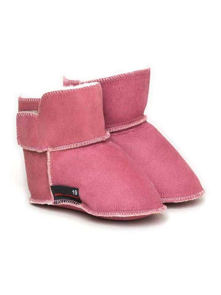 kitz pichler Kozaki w kolorze różowym z wełny jagnięcej rozmiar: 21