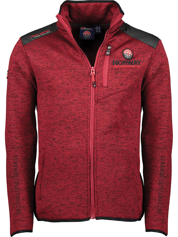 Geographical Norway Kurtka polarowa "Tavid" w kolorze bordowym rozmiar: S