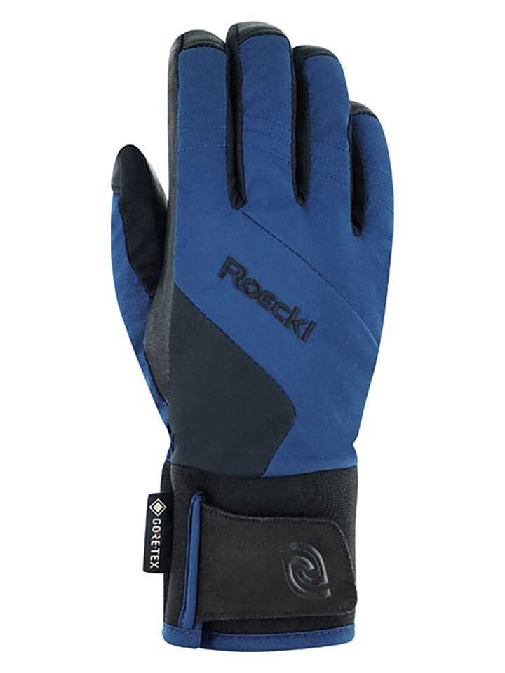 Roeckl SPORTS Rękawiczki narciarskie "Andalo GTX" w kolorze niebiesko-czarnym rozmiar: 4