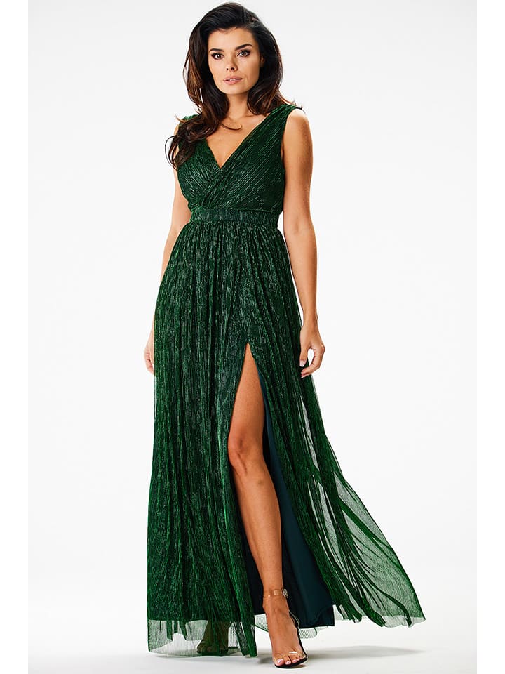 Awama Sukienka w kolorze zielonym rozmiar: XL