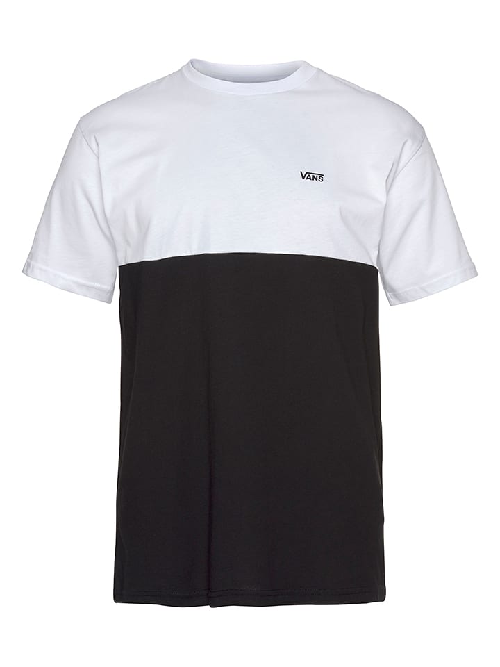 Vans Koszulka "Colorblock" w kolorze czarno-białym rozmiar: S