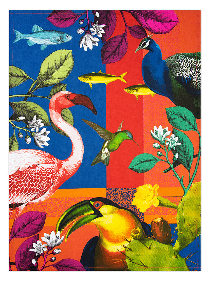 Trendy Kitchen by EXCÉLSA Ściereczka "Rhapsody" ze wzorem do naczyń - 70 x 50 cm rozmiar: onesize