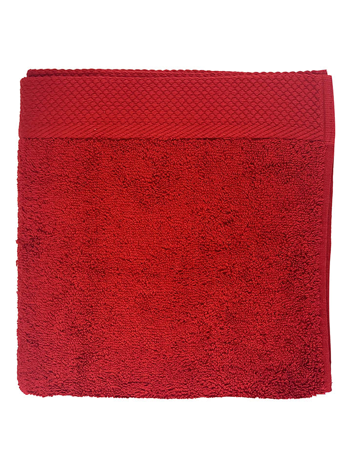 Soft by Perle de Coton Ręcznik "Epo" w kolorze czerwonym do rąk rozmiar: 70x140 cm
