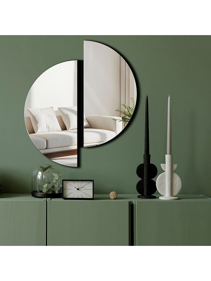 ABERTO DESIGN Lustro w kolorze srebrnym - 44 x 50 cm rozmiar: onesize