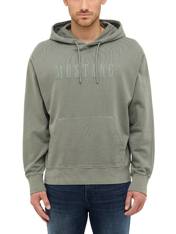 Mustang Bluza w kolorze zielonym rozmiar: L