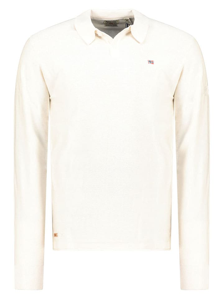 Geographical Norway Sweter "Fiji" w kolorze kremowym rozmiar: XL