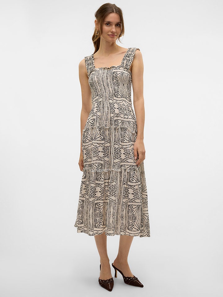 Vero Moda Sukienka w kolorze beżowym rozmiar: M