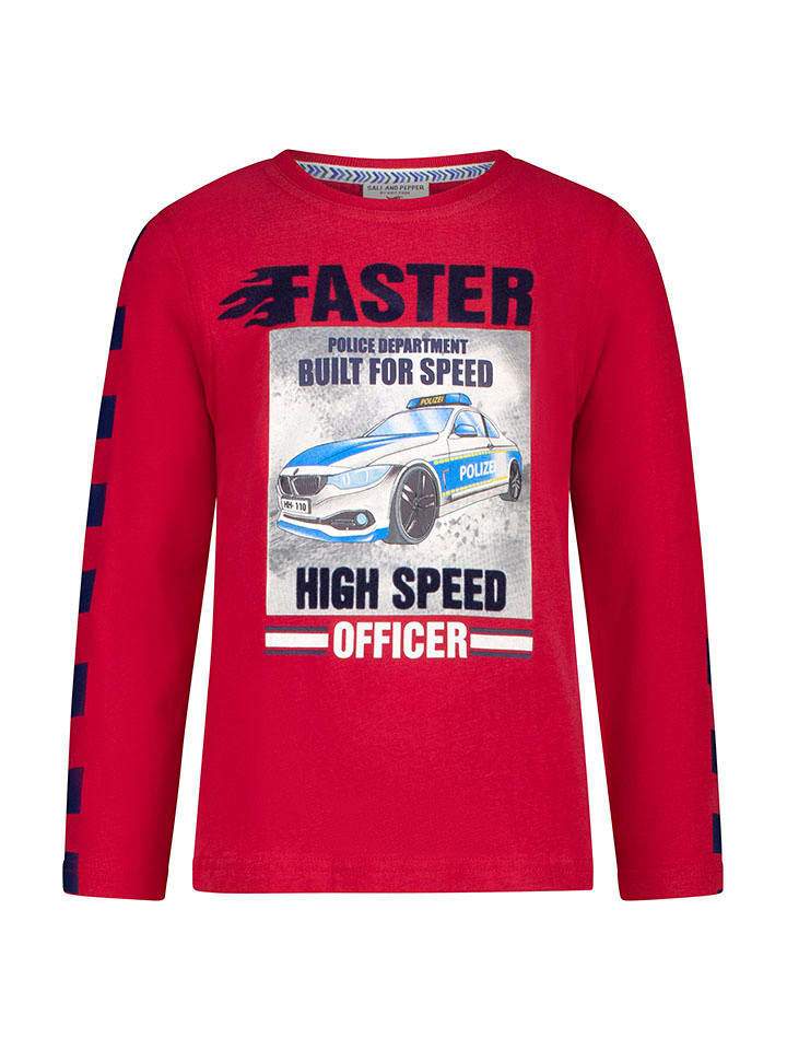 Salt and Pepper Koszulka "Police" w kolorze czerwonym rozmiar: 104/110