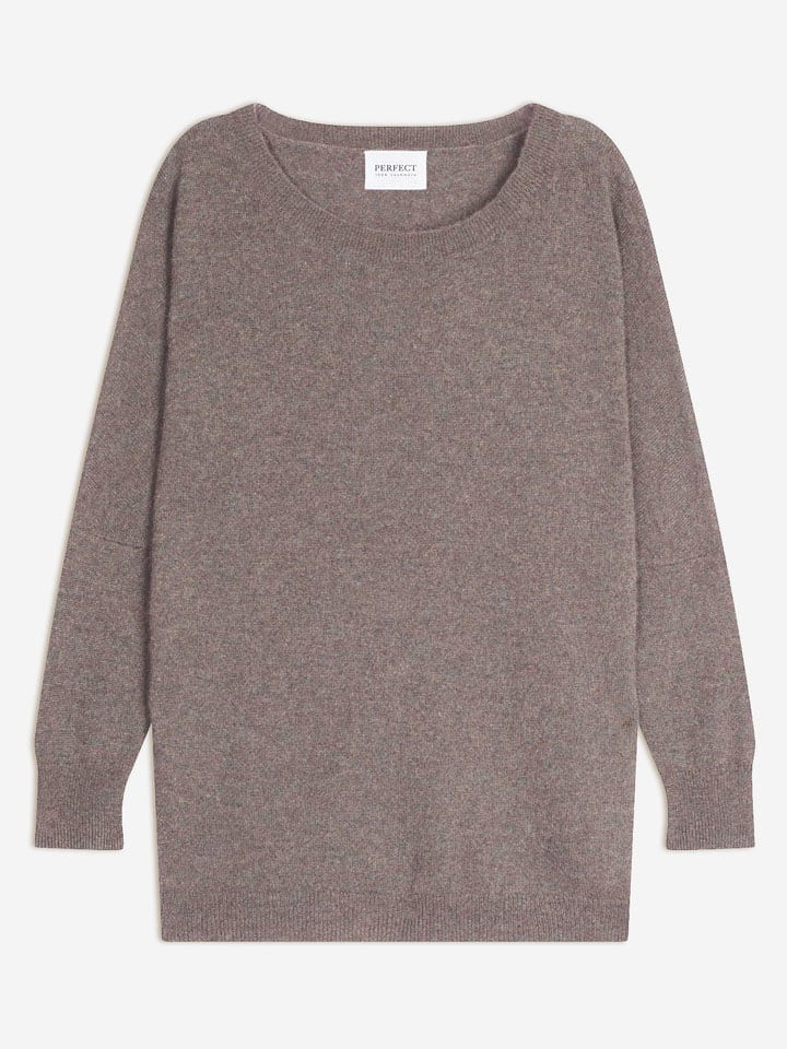 Perfect Cashmere Kaszmirowy sweter "Molly" w kolorze szarobrązowym rozmiar: XXL