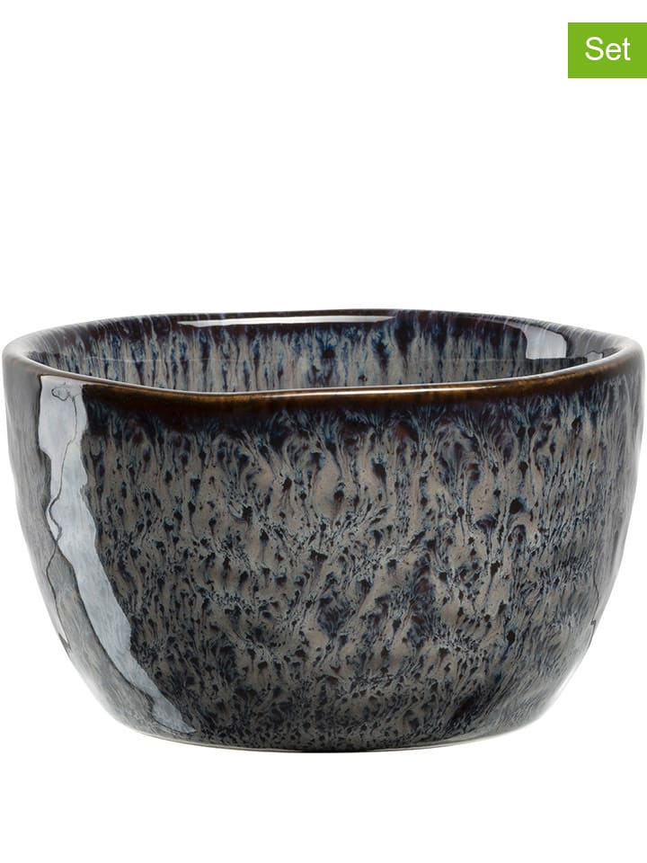 LEONARDO Miski (2 szt.) "Matera" w kolorze antracytowym do dipów - Ø 8 cm rozmiar: onesize
