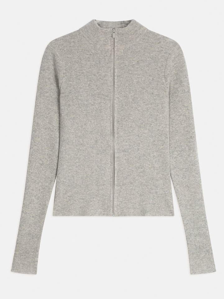 Perfect Cashmere Kaszmirowy kardigan "Alberte" w kolorze jasnoszarym rozmiar: XL