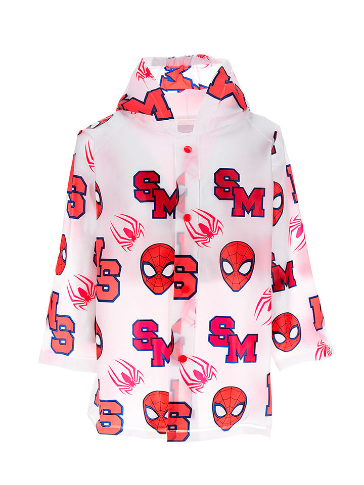 Spiderman Kurtka przeciwdeszczowa "Spider-Man" w kolorze czerwono-różowym rozmiar: 98