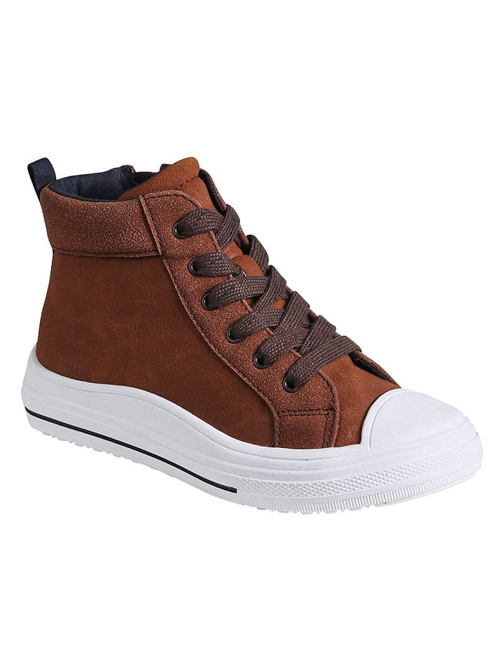 vertbaudet Sneakersy w kolorze jasnobrązowym rozmiar: 36