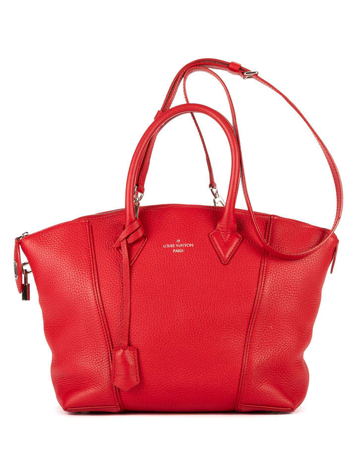 Louis Vuitton Skórzana torebka w kolorze czerwonym - 27 x 21 x 12 cm rozmiar: onesize