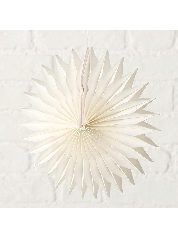 Boltze Zawieszka dekoracyjna "Famina" w kolorze białym - wys. 21 x Ø 20 cm rozmiar: onesize