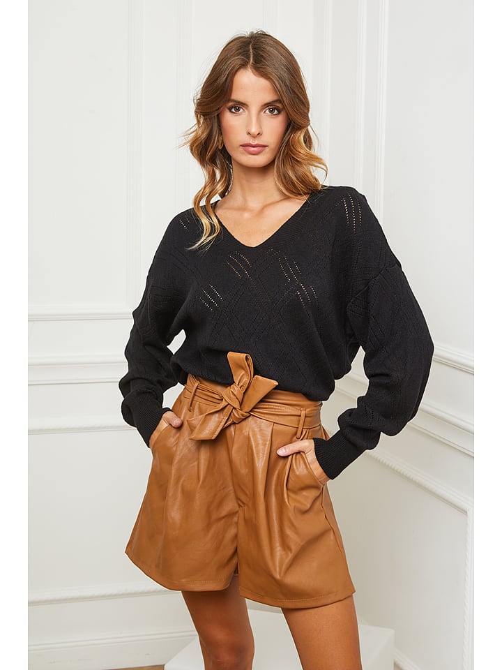 Joséfine Sweter "Cetif" w kolorze czarnym rozmiar: XL