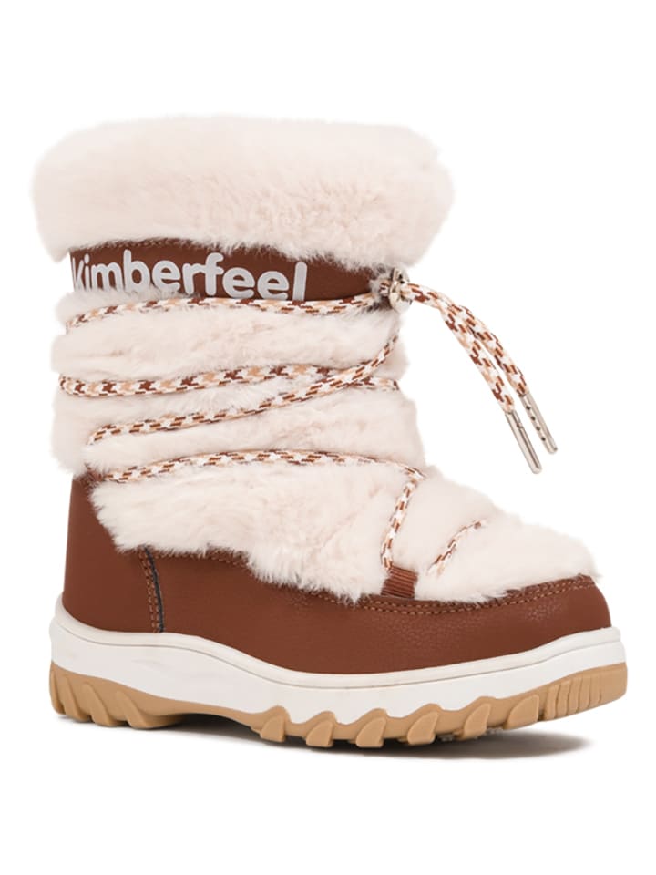 Kimberfeel Kozaki zimowe "Zephy" w kolorze kremowo-jasnobrązowym rozmiar: 22