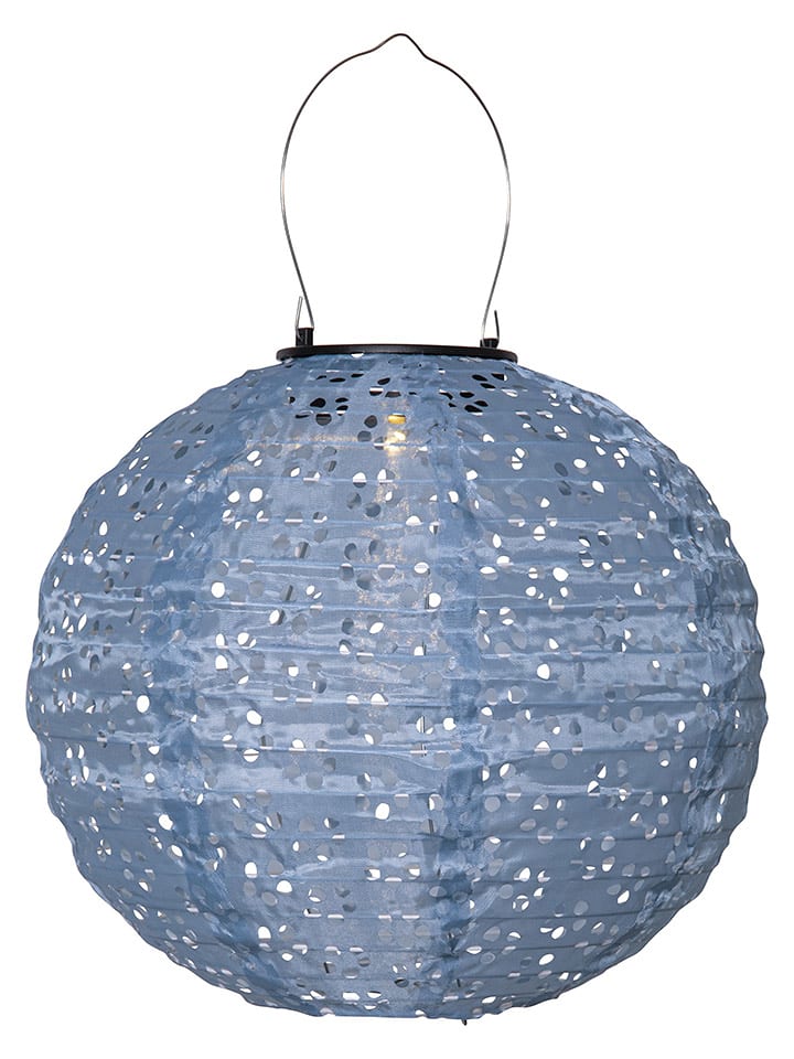 STAR Trading Solarny lampion LED "Festa" w kolorze niebieskim rozmiar: onesize