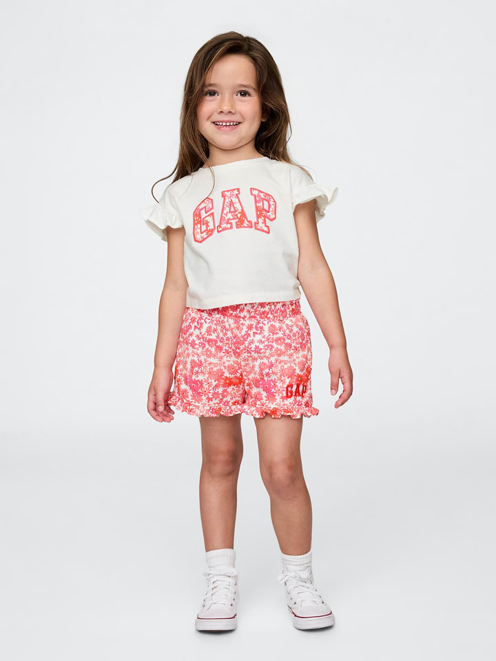 GAP 2-częściowy zestaw w kolorze biało-jasnoróżowo-czerwonym rozmiar: 98