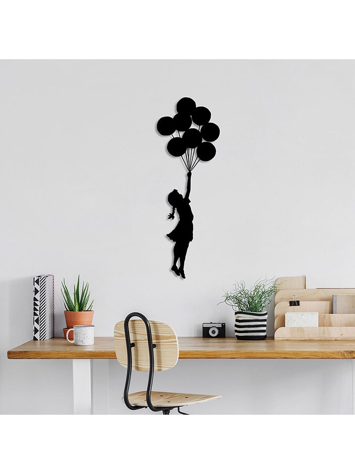 wall addiction Dekoracja ścienna w kolorze czarnym rozmiar: onesize