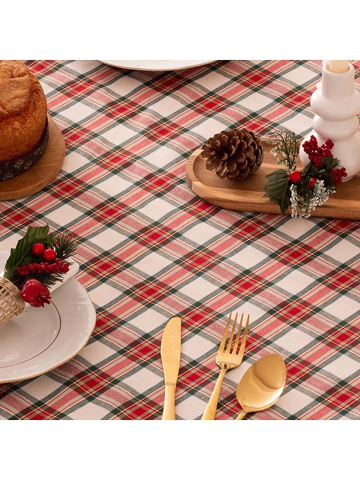 Mint Rugs Obrus "Christmas Naibi" w kolorze czerwono-białym rozmiar: 155x200 cm