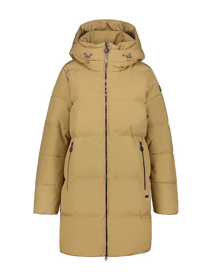 LUHTA Płaszcz pikowany "Halla" w kolorze beżowym rozmiar: 38