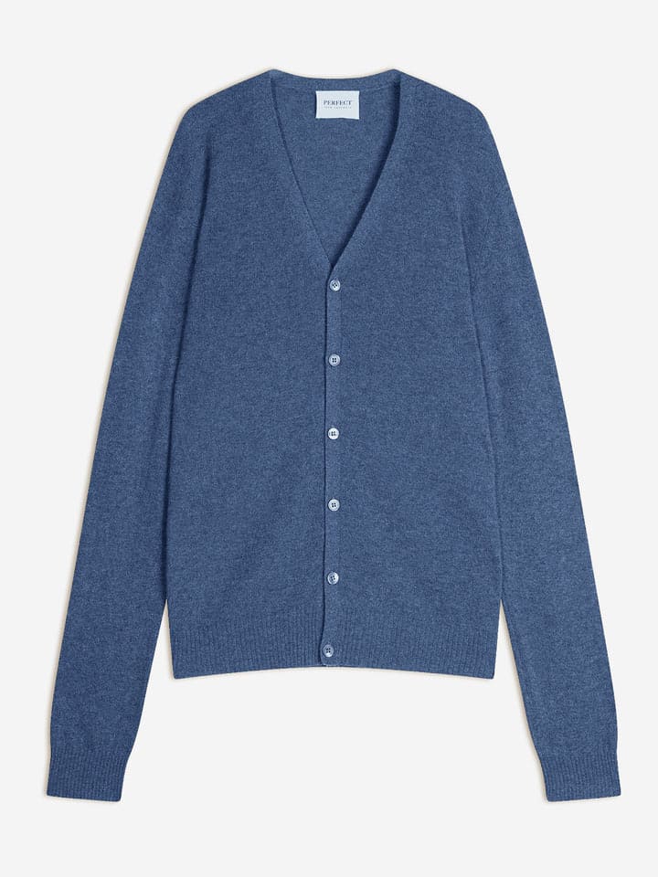 Perfect Cashmere Kaszmirowy kardigan "Errol" w kolorze niebieskim rozmiar: XL