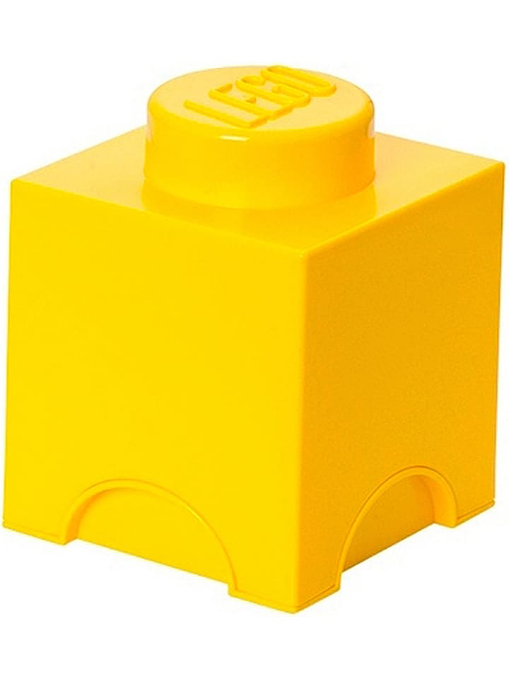 LEGO Pojemnik "Brick 1" w kolorze żółtym - 12,5 x 18 x 12,5 cm rozmiar: onesize