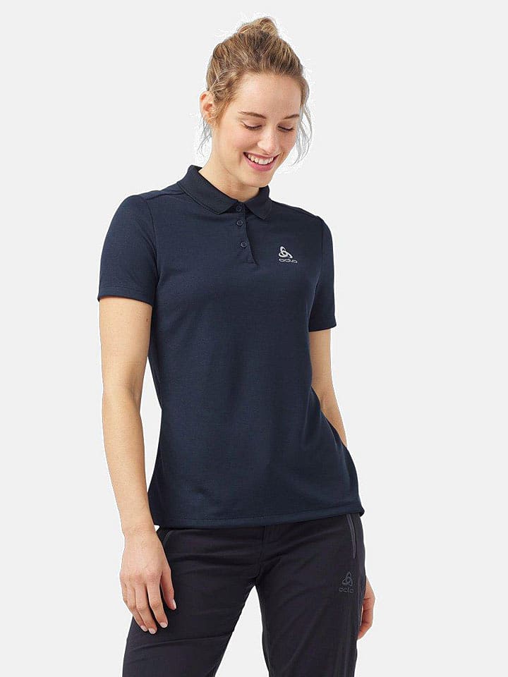 Odlo Funkcyjna koszulka polo "F-Dry" w kolorze granatowym rozmiar: M