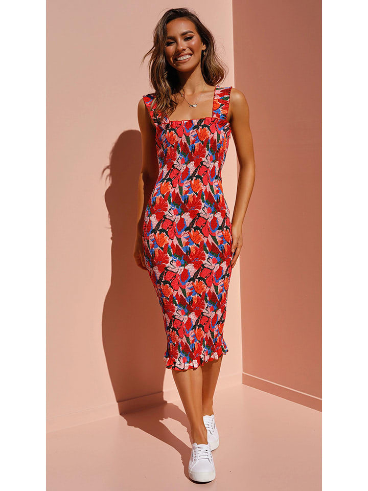 Tazga Sukienka w kolorze czerwono-jasnoróżowym rozmiar: 40