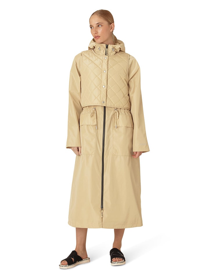 Ilse Jacobsen Płaszcz przeciwdeszczowy w kolorze beżowym rozmiar: 44