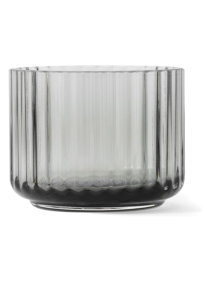 LYNGBY Świecznik w kolorze antracytowym - wys. 5,5 x Ø 6,7 cm rozmiar: onesize