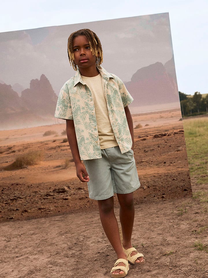 name it Koszula "Hejon" w kolorze beżowym rozmiar: 116