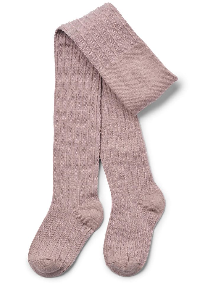 Wheat Wełniane rajstopy w kolorze jasnoróżowym rozmiar: 74/80