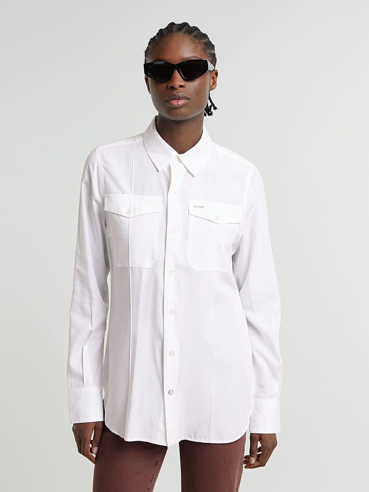 G-Star Koszula w kolorze białym rozmiar: M