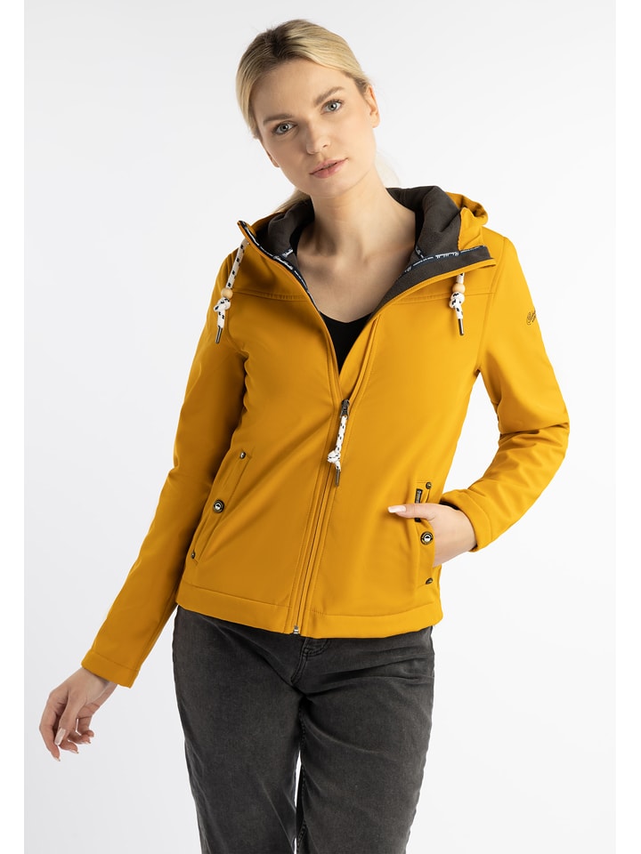 Schmuddelwedda Kurtka softshellowa w kolorze musztardowym rozmiar: L
