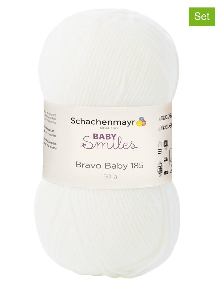 Schachenmayr since 1822 Przędza z tworzywa sztucznego (10 szt.) w kolorze białym - 10 x 50 g rozmiar: onesize