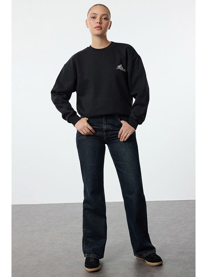 trendyol Bluza w kolorze czarnym rozmiar: S