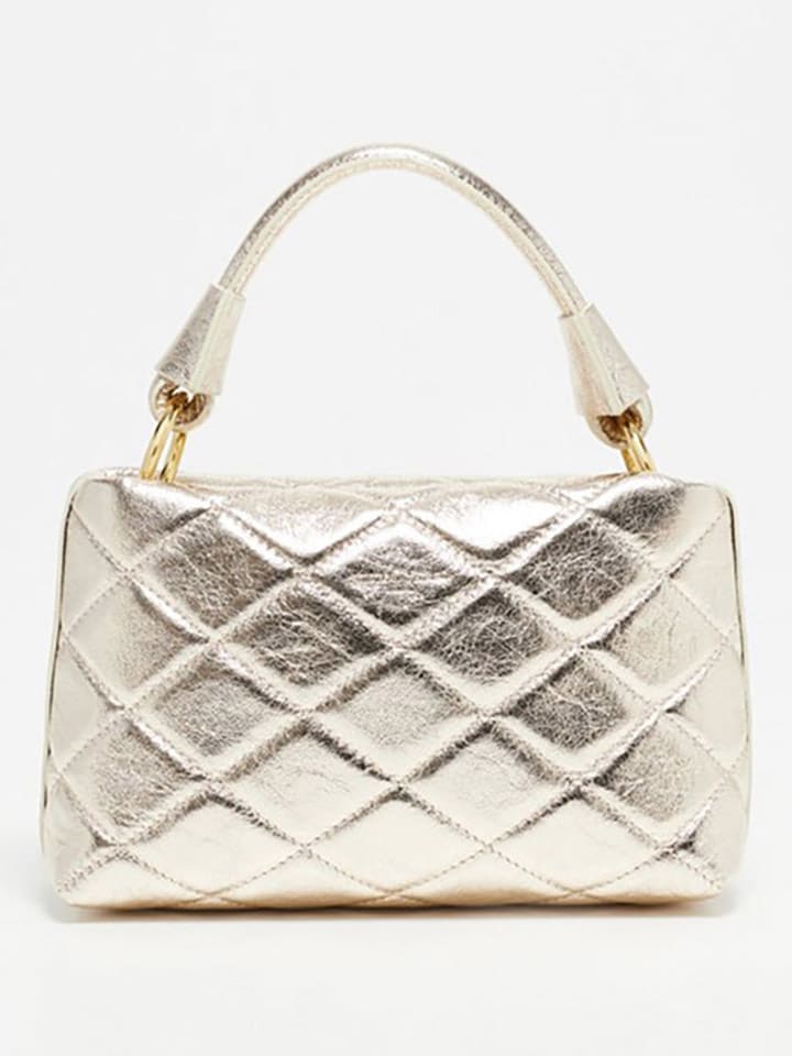 Victor & Hugo Paris Skórzana torebka "Carla" w kolorze złotym - 26 x 18 x 8 cm rozmiar: onesize