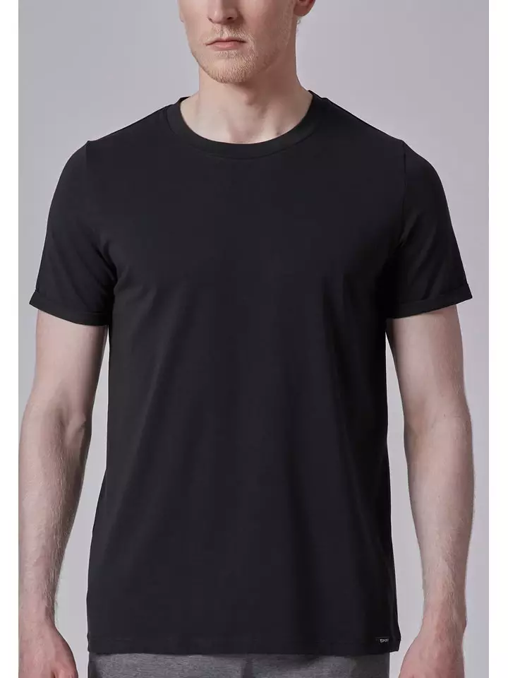 Skiny Koszulka piżamowa w kolorze czarnym rozmiar: M