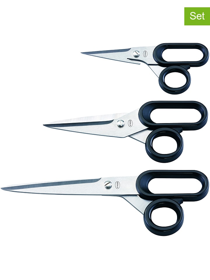 Rösle Nożyczki (3 szt.) w kolorze czarnym rozmiar: onesize